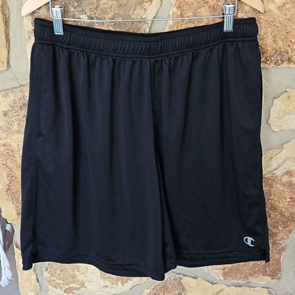Champion Black Drawstring Waist Athletic‎ Shorts Sz 2XL